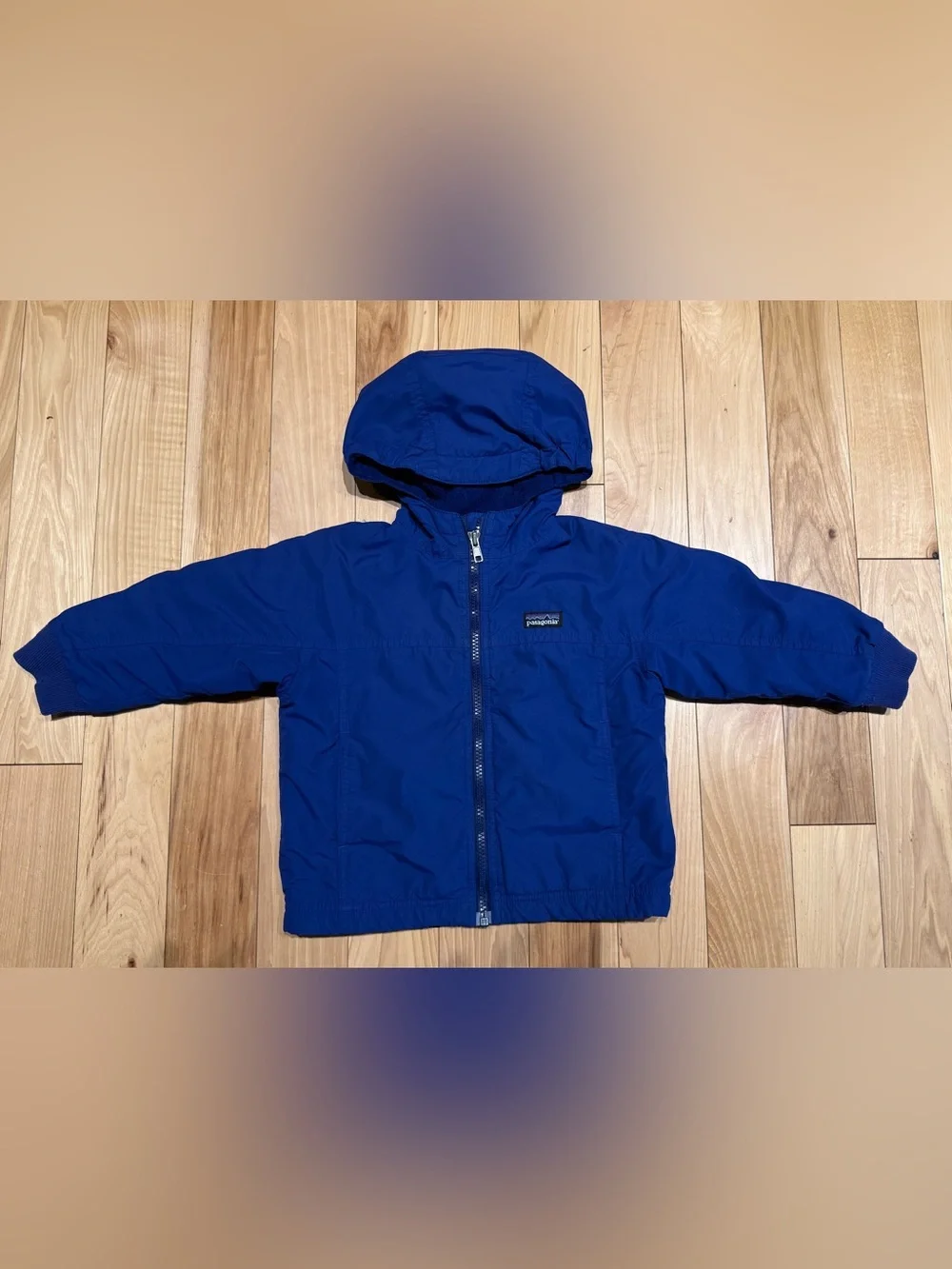 Patagonia Infant/Toddler Hooded Windbreaker Jacket - Blue
